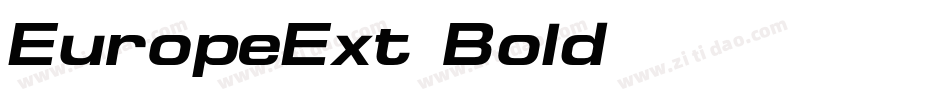 EuropeExt-Bold字体转换