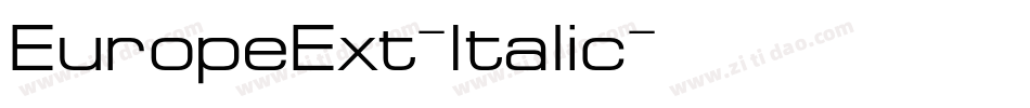 EuropeExt-Italic字体转换