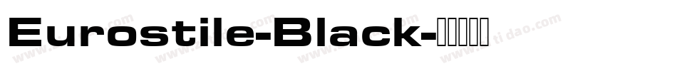 Eurostile-Black字体转换
