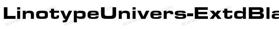 LinotypeUnivers-ExtdBlack字体转换