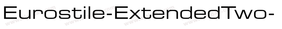 Eurostile-ExtendedTwo字体转换