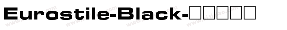 Eurostile-Black字体转换