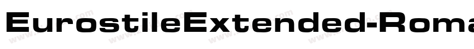EurostileExtended-Roman-DTC字体转换