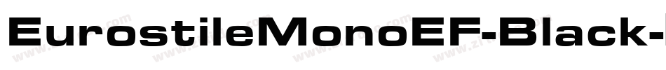 EurostileMonoEF-Black字体转换