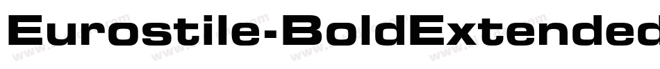 Eurostile-BoldExtendedTwo字体转换
