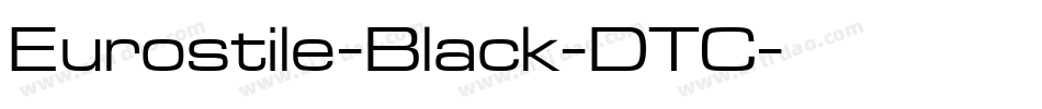 Eurostile-Black-DTC字体转换