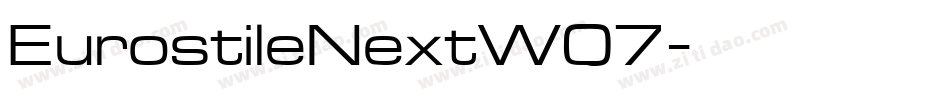 EurostileNextW07字体转换