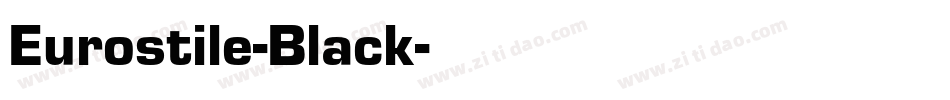 Eurostile-Black字体转换