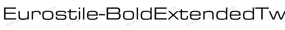 Eurostile-BoldExtendedTwo字体转换