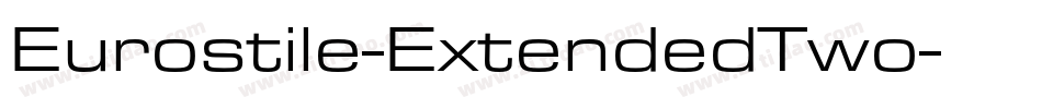 Eurostile-ExtendedTwo字体转换