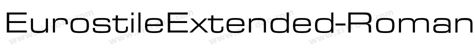 EurostileExtended-Roman-DTC字体转换