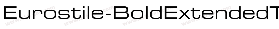Eurostile-BoldExtendedTwo字体转换