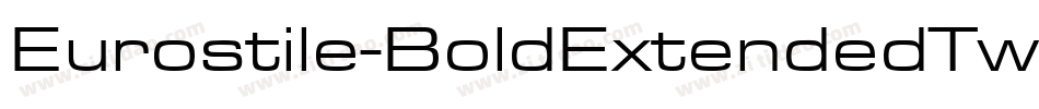 Eurostile-BoldExtendedTwo字体转换