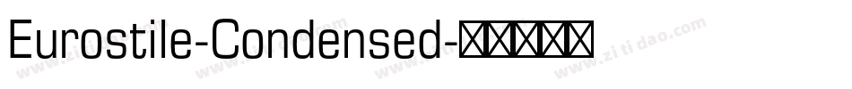 Eurostile-Condensed字体转换