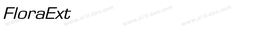 FloraExtObl-Nor字体转换