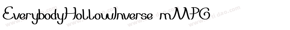 EverybodyHollowInverse-mMPG字体转换