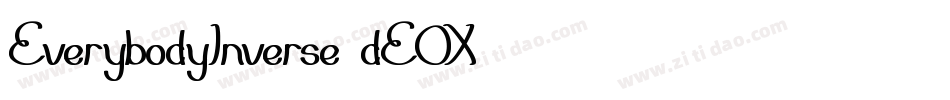 EverybodyInverse-dEOX字体转换