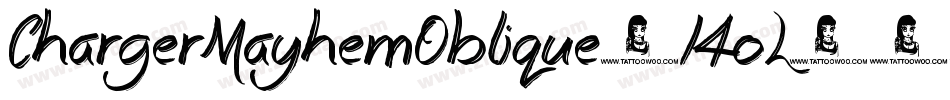 ChargerMayhemOblique-14oL字体转换