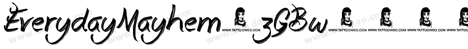 EverydayMayhem-zGBw字体转换