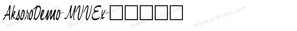 AksoroDemo-MVVEx字体转换