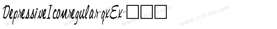 DepressiveIconregular-qxEx字体转换