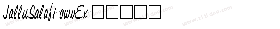 JalluSalafi-owvEx字体转换