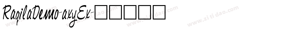 RaqilaDemo-axyEx字体转换