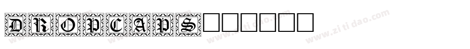 DROPCAPS字体转换