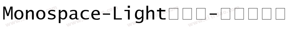 Monospace-Light生成器字体转换