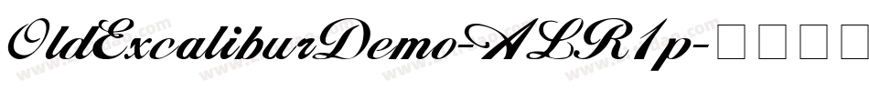 OldExcaliburDemo-ALR1p字体转换