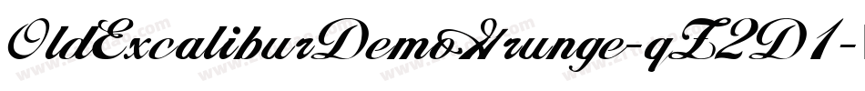 OldExcaliburDemoGrunge-qZ2D1字体转换