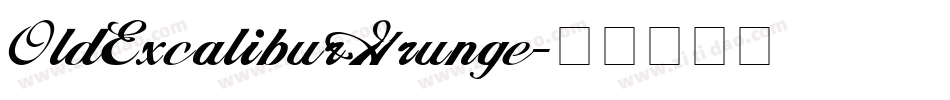 OldExcaliburGrunge字体转换