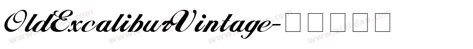 OldExcaliburVintage字体转换