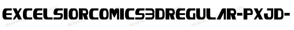 ExcelsiorComics3DRegular-pXJd字体转换