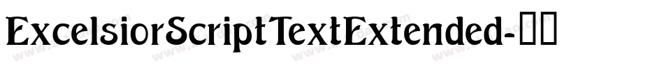 ExcelsiorScriptTextExtended字体转换