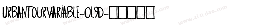 UrbanTourVariable-Ol9d字体转换