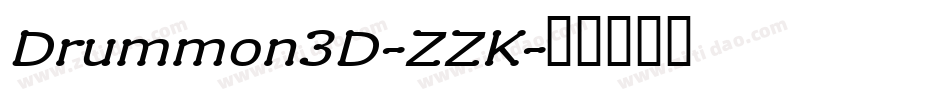 Drummon3D-ZZK字体转换