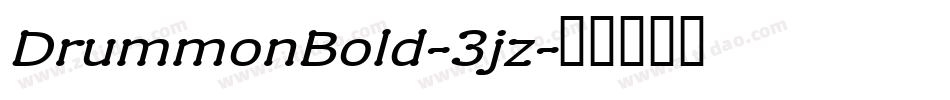 DrummonBold-3jz字体转换