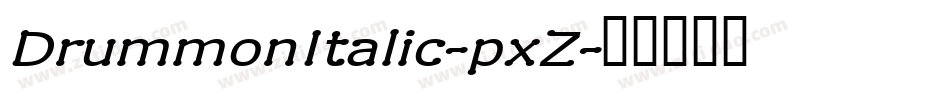 DrummonItalic-pxZ字体转换