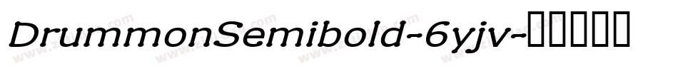 DrummonSemibold-6yjv字体转换