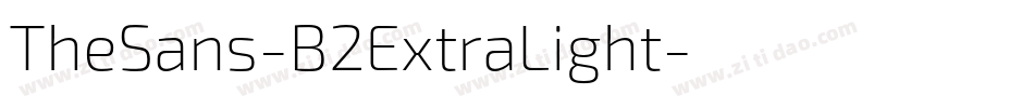 TheSans-B2ExtraLight字体转换
