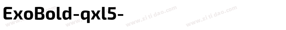 ExoBold-qxl5字体转换