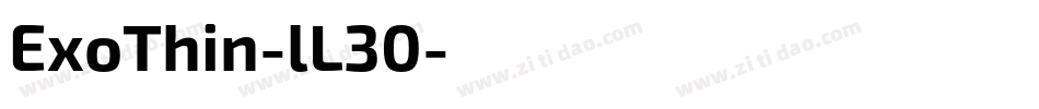 ExoThin-lL30字体转换