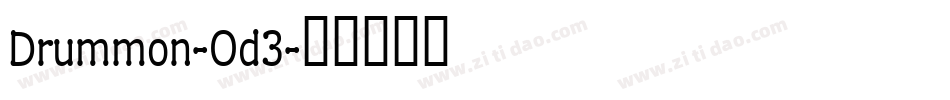 Drummon-Od3字体转换
