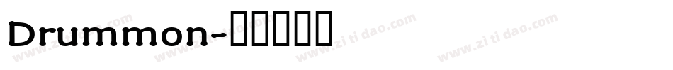 Drummon字体转换