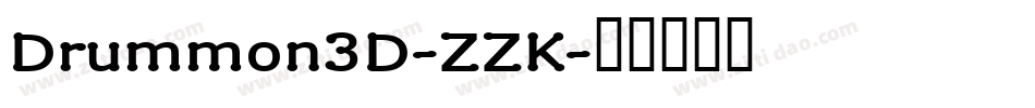 Drummon3D-ZZK字体转换