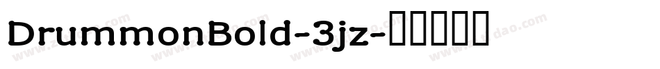 DrummonBold-3jz字体转换
