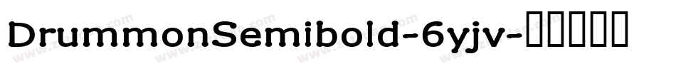 DrummonSemibold-6yjv字体转换