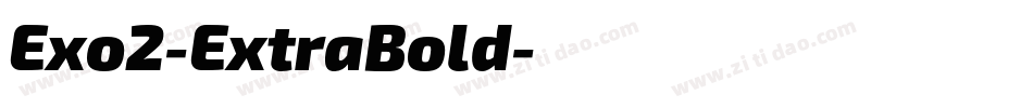 Exo2-ExtraBold字体转换
