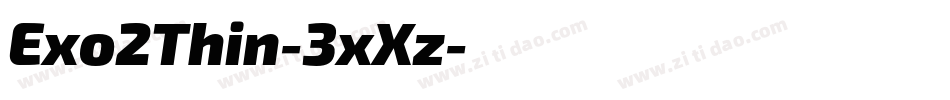Exo2Thin-3xXz字体转换